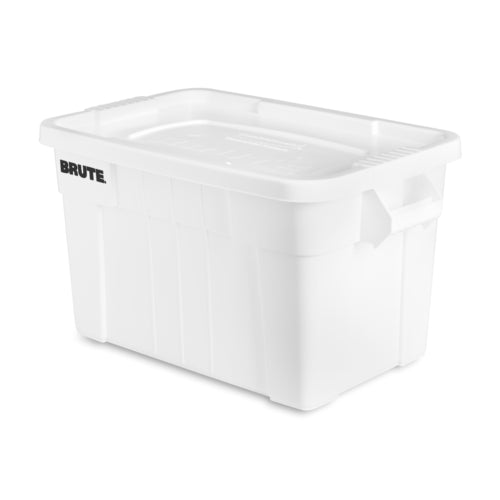 Rubbermaid FG9S3100 WHT BRUTE® Bus Box W/ Lid - 27 9/10" X 17 2/5" X 15", White-cityfoodequipment.com