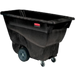 Rubbermaid FG9T1300 BLA 1/2 cu yd Trash Cart w/ 450 lb Capacity, Black-cityfoodequipment.com