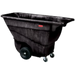 Rubbermaid FG9T1400 BLA 1/2 cu yd Trash Cart w/ 850 lb Capacity, Black-cityfoodequipment.com