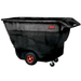 Rubbermaid FG9T1500 BLA 1 cu yd Trash Cart w/ 1250 lb Capacity, Black-cityfoodequipment.com