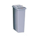 Rubbermaid FG9W1500LGRAY 23 gal Rectangle Slim Trash Can, 20"L x 11"W x 31"H, Gray-cityfoodequipment.com