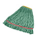 Rubbermaid FGA21206GR00 Medium Wet Mop Head - 1" Headband, 4 Ply Cotton/Synthetic Blend, Green-cityfoodequipment.com