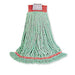 Rubbermaid FGA25306GR00 Large Wet Mop Head - 5" Headband, 4 Ply Cotton/Synthetic Blend, Green-cityfoodequipment.com