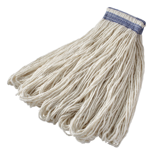 Rubbermaid FGE43800WH00 24-oz Looped-End Mop Head - Rayon, White-cityfoodequipment.com