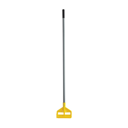 Rubbermaid FGH145000000 54" Invader Wet Mop Handle - 1" Headbands, Fiberglass/Yellow-cityfoodequipment.com