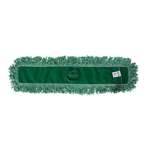 Rubbermaid FGJ85500GR00 Dust Mop - 36x5" Looped-End, Microfiber, Green-cityfoodequipment.com