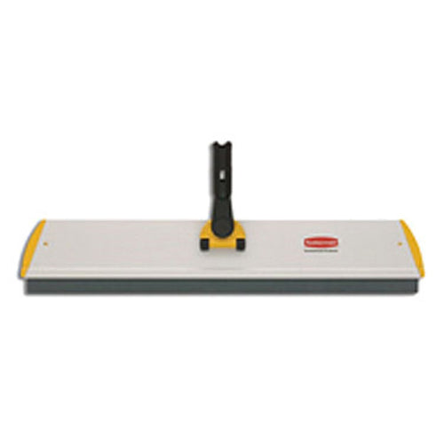 Rubbermaid FGQ57000YL00 24" Flat Hygen® Quick Connect Squeegee Frame - Aluminum, Yellow-cityfoodequipment.com
