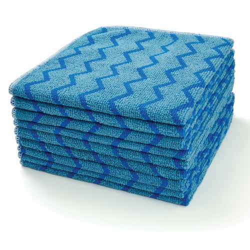 Rubbermaid FGQ62000BL00 16" Square Hygen General Purpose Cloth - Microfiber, Blue-cityfoodequipment.com