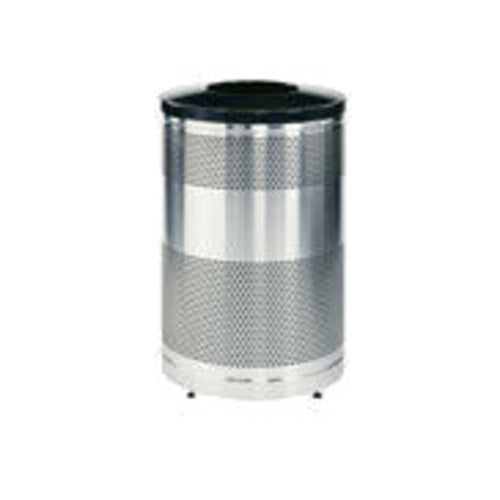 Rubbermaid FGS55SSTSSPL 51-gal Cans Recycle Bin - Indoor/Outdoor, Decorative-cityfoodequipment.com