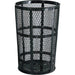 Rubbermaid FGSBR52BK 45 gal Street Basket Outdoor Receptacle - Bottom Drain, Black-cityfoodequipment.com