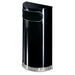 Rubbermaid FGSO820PLBK 9 gal Indoor Decorative Trash Can - Metal, Black/Chrome-cityfoodequipment.com