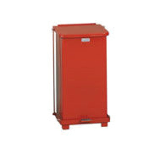 Rubbermaid FGST12EPLRD 12-gal Square Plastic Step Trash Can, 12"L x 12"W x 23"H, Red-cityfoodequipment.com
