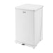 Rubbermaid FGST40EPLWH 40-gal Square Plastic Step Trash Can, 19"L x 19"W x 30"H, White-cityfoodequipment.com