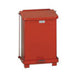 Rubbermaid FGST7EPLRD 7-gal Square Plastic Step Trash Can, 12"L x 12"W x 17"H, Red-cityfoodequipment.com
