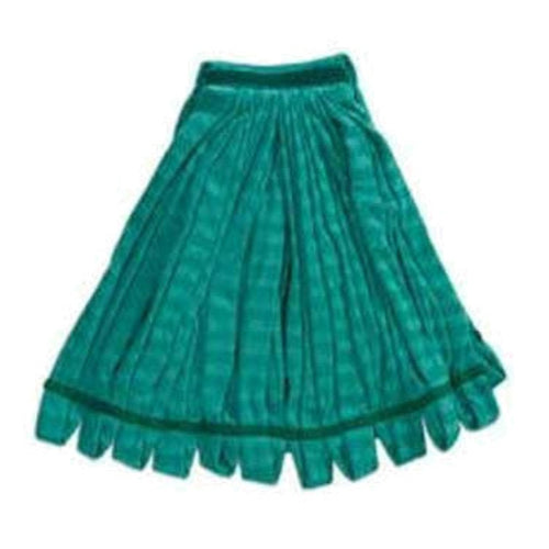 Rubbermaid FGT81206GR00 Medium Tube Mop Head - 1" Headband, Microfiber, Green-cityfoodequipment.com