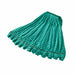 Rubbermaid FGT81306GR00 Large Tube Mop Head - 1" Headband, Microfiber, Green-cityfoodequipment.com