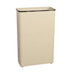 Rubbermaid FGWB96RAL 96 qt Rectangle Waste Basket - Metal, Almond-cityfoodequipment.com