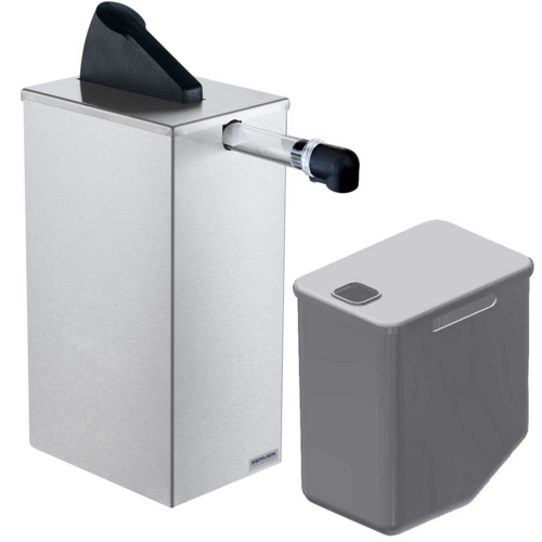 Server Countertop Condiment Dispenser w/ (1) Pump, (1/4) oz Stroke, Stainless (100236)-cityfoodequipment.com