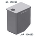 Server 1.3 Gallon Condiment Dispenser Jar, Gray (100280)-cityfoodequipment.com