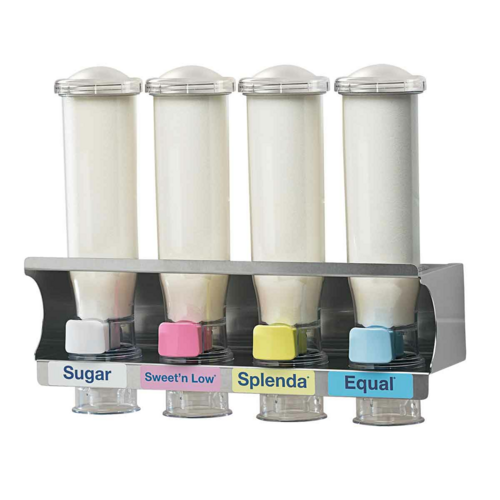 Server Wall-Mount Sugar & Creamer Dispenser, (4) 24 oz Hoppers (80101)-cityfoodequipment.com