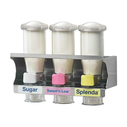 Server Wall-Mount Sugar & Creamer Dispenser, (3) 14 oz Hoppers (80104)-cityfoodequipment.com