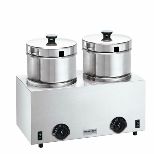 Server (2) 5 qt Countertop Soup Warmer w/ Thermostatic Controls, 120v (81200)-cityfoodequipment.com