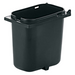 Server 2 qt Fountain Jar w/ Notch for Ladle, Polypropylene, Black (83147)-cityfoodequipment.com