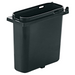Server 1 1/2 qt Slim Fountain Jar w/ Notch for Ladle, Polypropylene, Black (83157)-cityfoodequipment.com