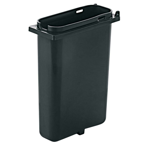 Server 2 qt Slim Fountain Jar w/ Notch for Ladle, Polypropylene, Black (83159)-cityfoodequipment.com