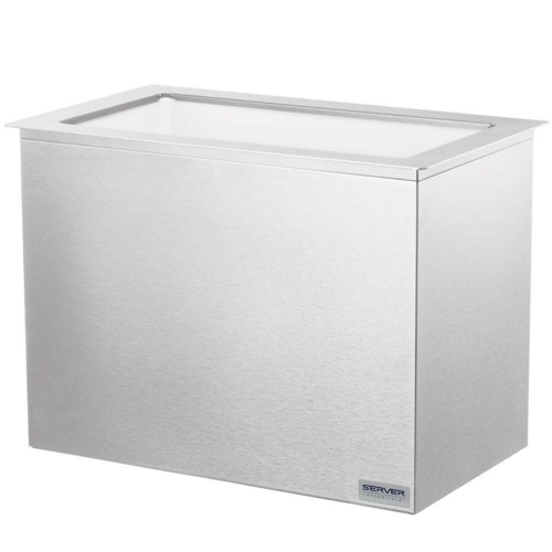 Server Serving Bar Base for (3) Standard Fountain Jars, Stainless (83830)-cityfoodequipment.com