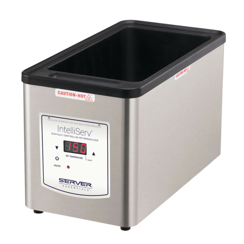 Server Countertop Food Warmer - Wet w/ (2) 1/6 Pan Wells, 120v (86090)-cityfoodequipment.com