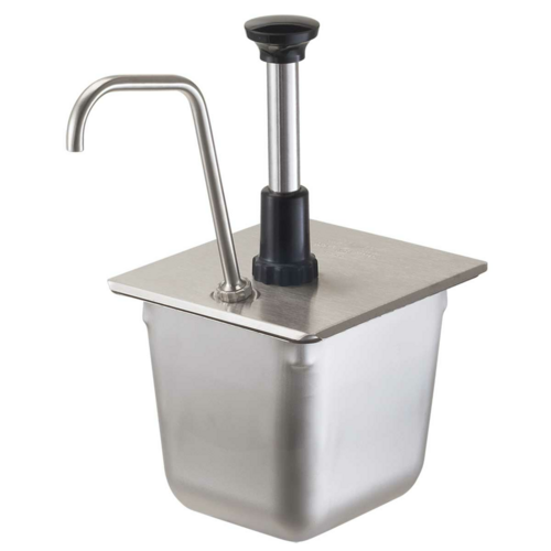 Server Syrup Pump w/ 1 oz/Stroke Capacity, Stainless (86312)-cityfoodequipment.com