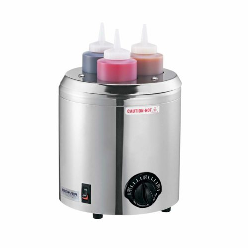 Server Topping Warmer, Includes (3) 16 oz Squeeze Bottles (86810)-cityfoodequipment.com