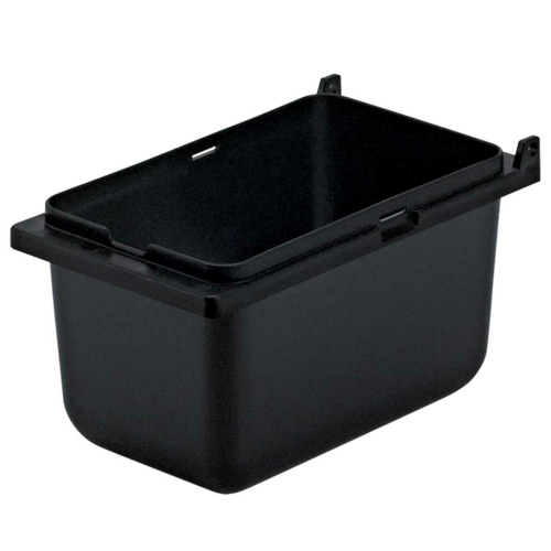 Server 1/9 Size Plastic Jar for Server Mini Rails, Lid Not Included, 3 1/2"D, Black (87202)-cityfoodequipment.com