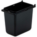 Server 1/9 Size Plastic Jar for Server Mini Rails, Lid Not Included, 6"D, Black (87203)-cityfoodequipment.com