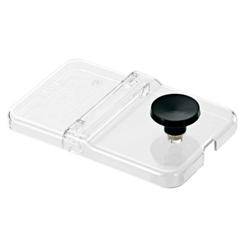 Server Hinged Lid For 1/9 Size Jar, Clear Plastic (87253)-cityfoodequipment.com
