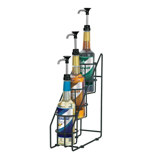 Server WIREWISE? Condiment Bottle Organizer w/ (3) Compartments, Black (88652)-cityfoodequipment.com