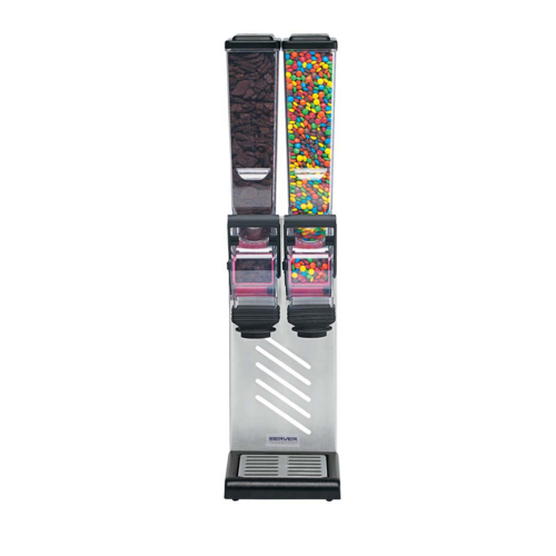 Server Countertop Topping Dispenser, (2) 2 liter Hoppers (88730)-cityfoodequipment.com