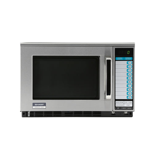 Sharp R-22GTF 1200w Commercial Microwave w/ Touch Pad - 120v-cityfoodequipment.com