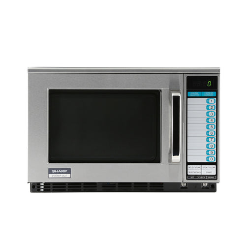 Sharp R-25JTF 2100w Commercial Microwave Oven W/ Touch Pad - 208-230v-cityfoodequipment.com