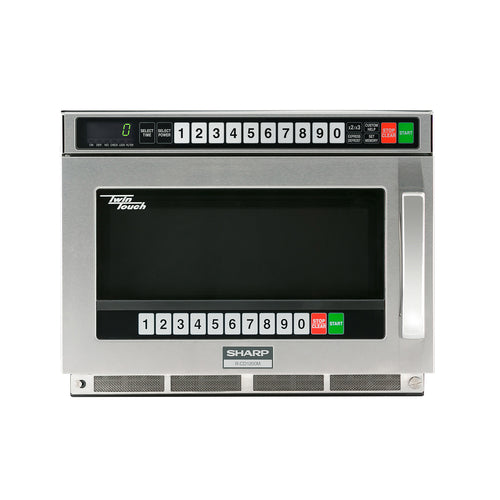 Sharp R-CD1200M 1200w Twintouch® Commercial Microwave W/ Touch Pad - 120v-cityfoodequipment.com