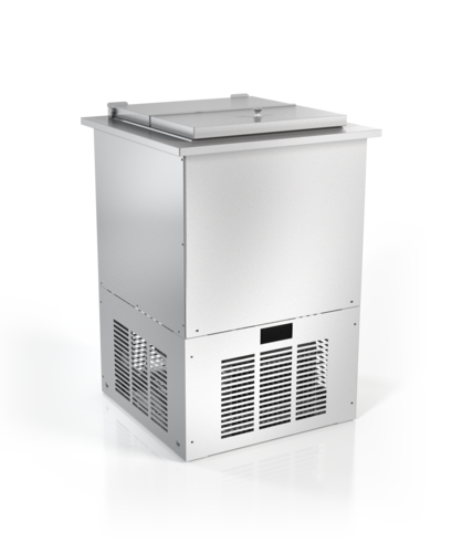 Silver King SKFDI18-ELUS1 17 4/5" Drop In Ice Cream Dipping Cabinet w/ (1) 3 gal Tub Capacity - Silver, 115v-cityfoodequipment.com
