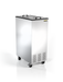 Silver King SKFI15-ELUS1 14" Mobile Ice Cream Dipping Cabinet w/ (2) 3 gal Tub Capacity - Silver, 115v-cityfoodequipment.com