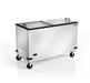 Silver King SKFMW50-ELUS1 51 3/4" Mobile Chest Freezer - Stainless, 115v-cityfoodequipment.com