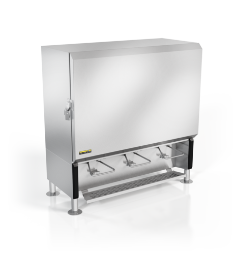 Silver King SKMAJ3-ESUS3 18 gal Refrigerated Milk Dispenser w/ (3) Valves - Stainless, 115v-cityfoodequipment.com
