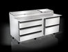 Silver King SKPZ72-EDUS2 72" Pizza Prep Table w/ Refrigerated Base, 115v-cityfoodequipment.com