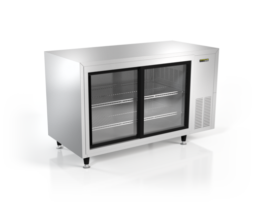Silver King SKRM48-EGUS1 48" Countertop Refrigerated Merchandiser w/ Front Access - Sliding Doors, Stainless, 120v-cityfoodequipment.com