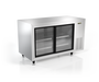 Silver King SKRM48-EGUS1 48" Countertop Refrigerated Merchandiser w/ Front Access - Sliding Doors, Stainless, 120v-cityfoodequipment.com