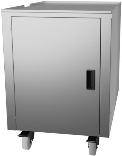 Spaceman CART-550 21 3/5" x 31 1/2" Mobile Equipment Cart for Countertop Models, Cabinet Base-cityfoodequipment.com