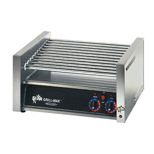 Star 30C 30 Grill-Max? Hot Dog Roller Grill w/ Manual Controls - Slanted Top, 120v-cityfoodequipment.com